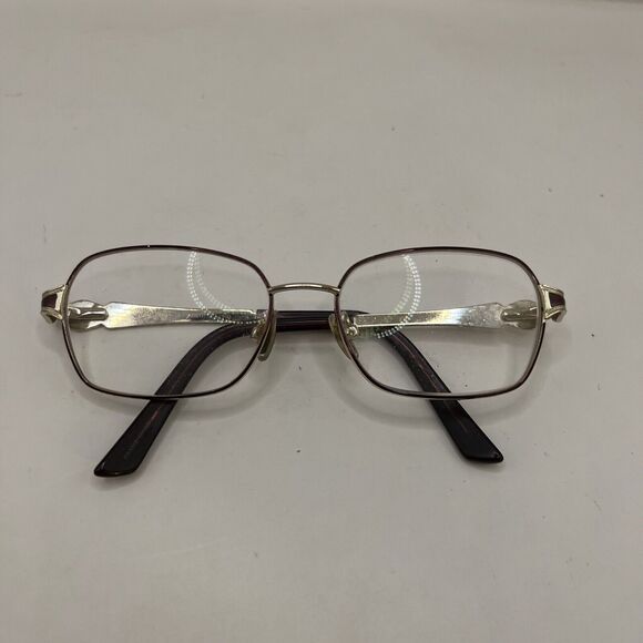 Oleg Cassinni Eyeglasses OC0572 603 Gold Designer Frames Only Brown 52-16-135 - Picture 2 of 6